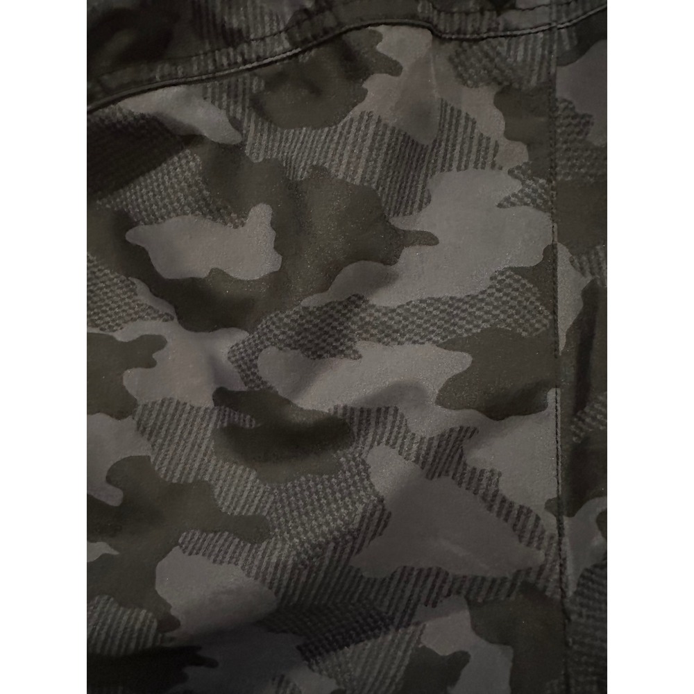 Athletic Works Womens Camo Running Shorts Gray Black Mesh Trim Zipper Pocket M - Picture 6 of 6